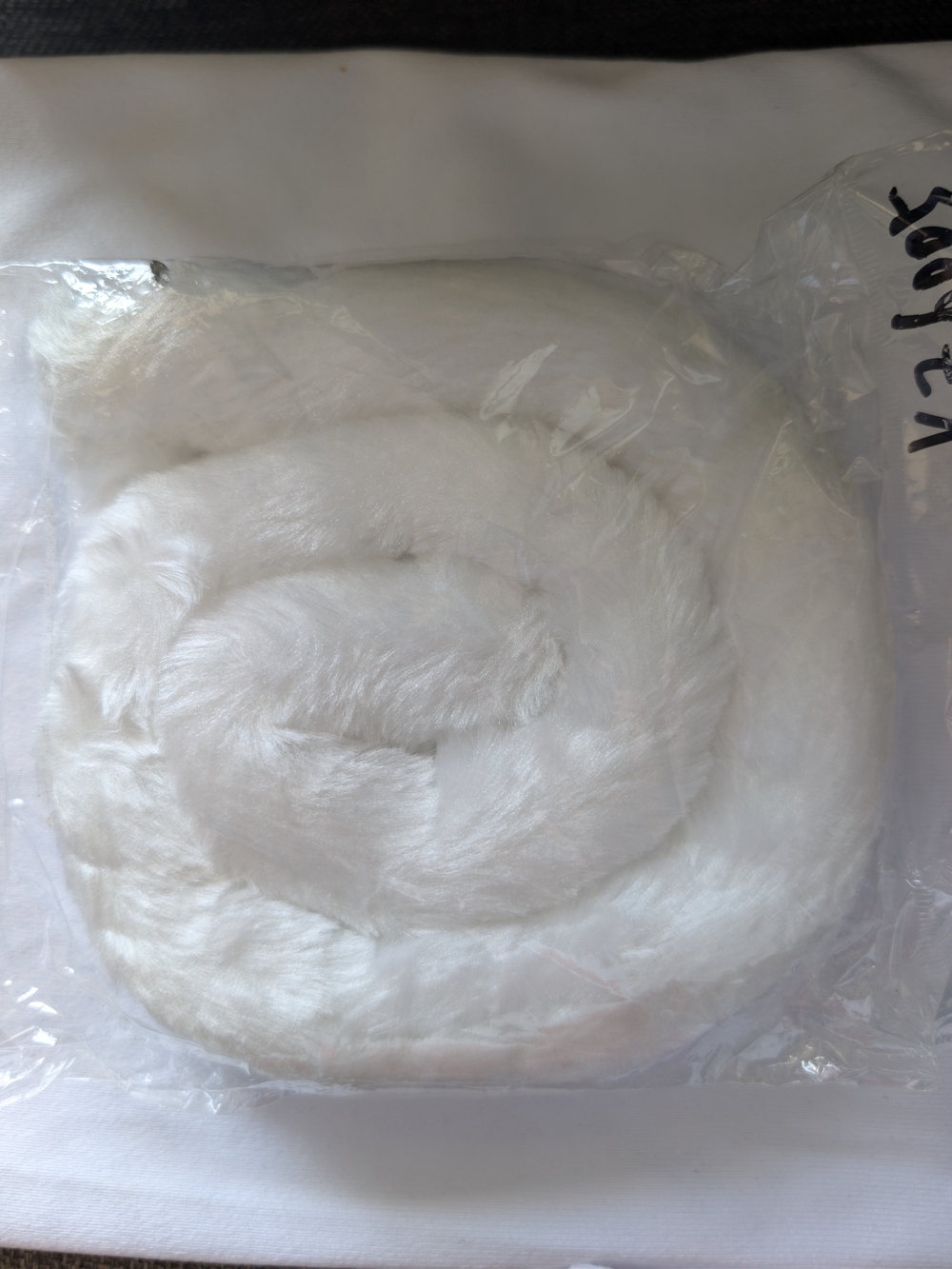 Costume for white cat tail
